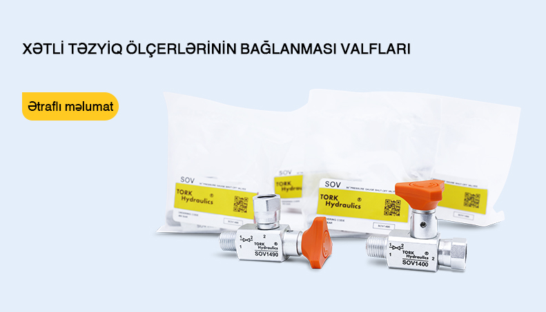 Ölçmənin altındakı klapan (manometrin kəsici klapan) hidravlik çatlaması